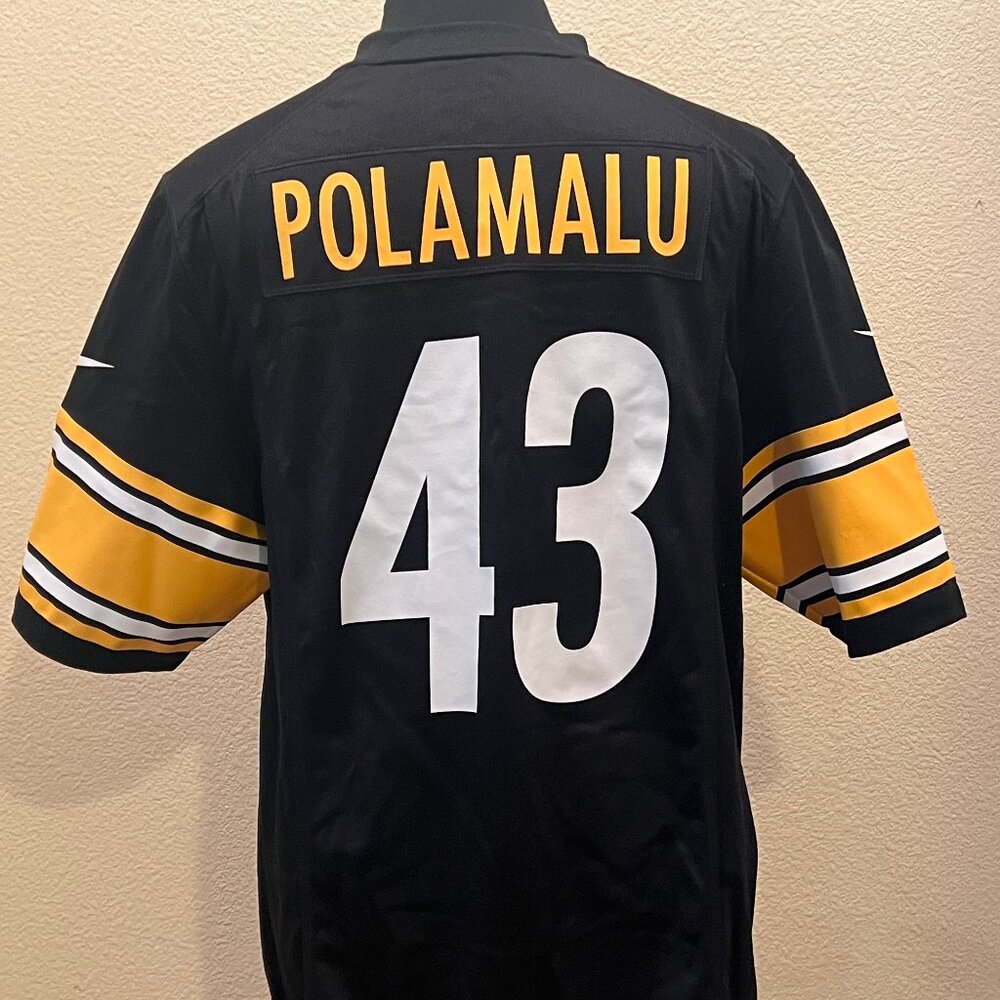 Nike Pittsburgh Steelers Troy Polamalu #43 NFL Jersey Mens M